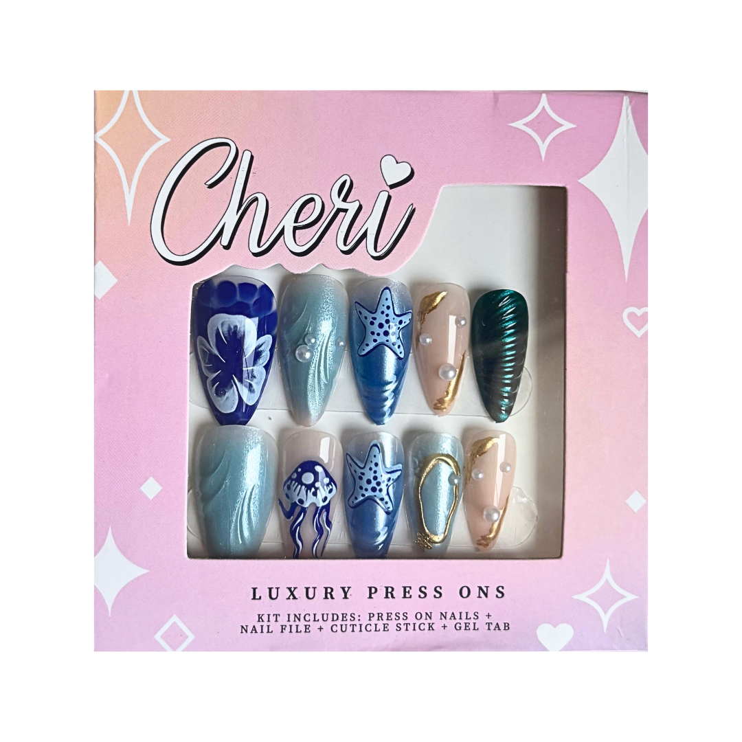 Sea Pearl Press On Nail Kit