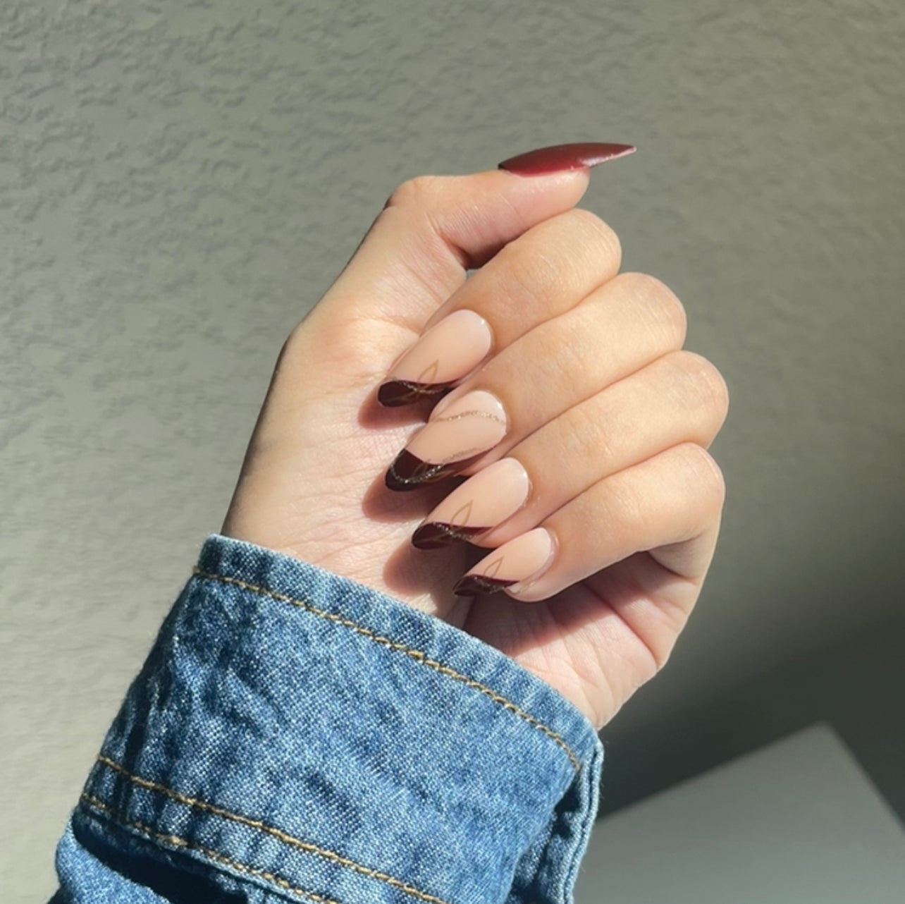 Plum Drizzle Press On Nail Kit