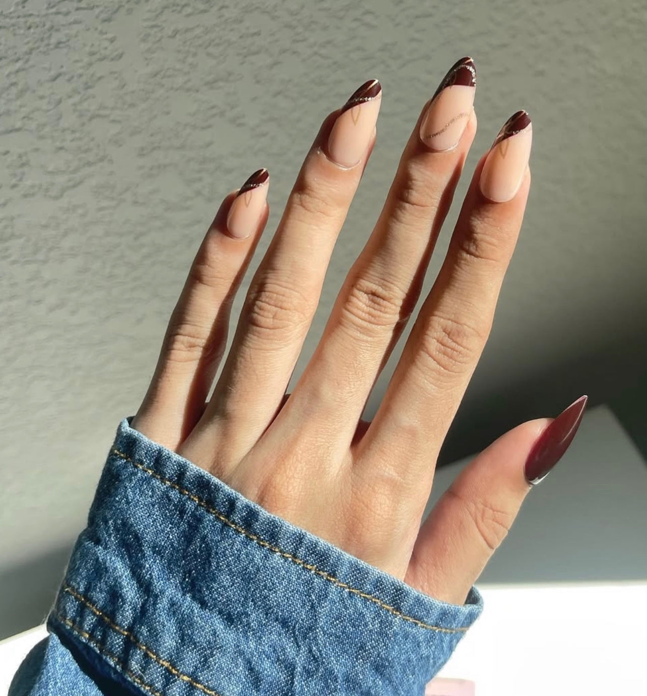 Plum Drizzle Press On Nail Kit