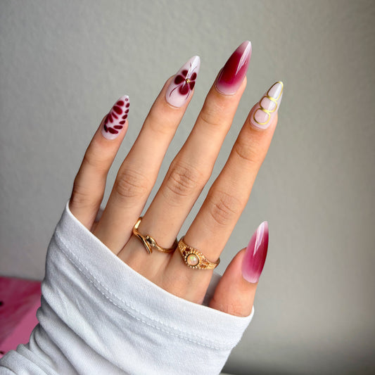 Sangria Press On Nail Kit