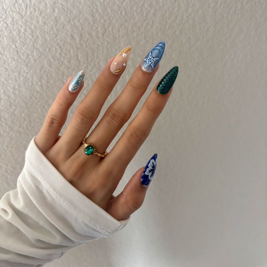 Sea Pearl Press On Nail Kit